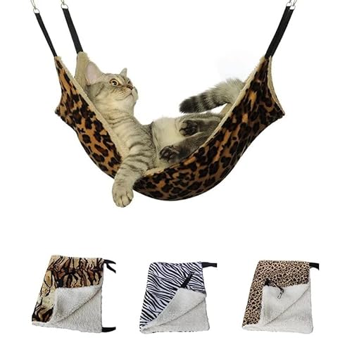 LvSenLin Hamaca colgante SUPREPET para Gatos, suministros para mascotas, saco de dormir para Gatos, jaula para Gatos, transpirable, de Doble cara disponible, alfombrilla cálida para cama de Gatos