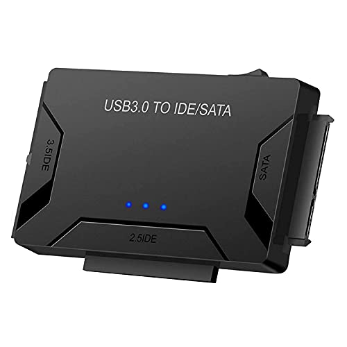 L40CS USB 3.0 zu IDE SATA Konverter 2.5" 3.5" Externes Festplattenadapter-Kit SATA HDD SSD & IDE HDD Kabel Adapter