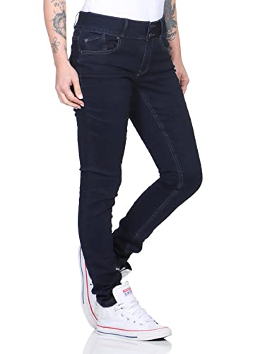 Buena Vista Jeans Hosen Damen - Tummyless Stretch Denim - tiefdunkles Jeansblau - Gr. L