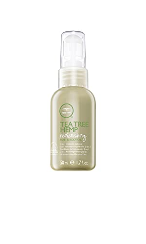 Tea Tree Hemp Replenishing Hair & Body Oil – Haaröl mit Hanf-Extrakt, 2 in 1 Haarpflege und Körper-Öl, für alle Haar- und Hauttypen, 50 ml