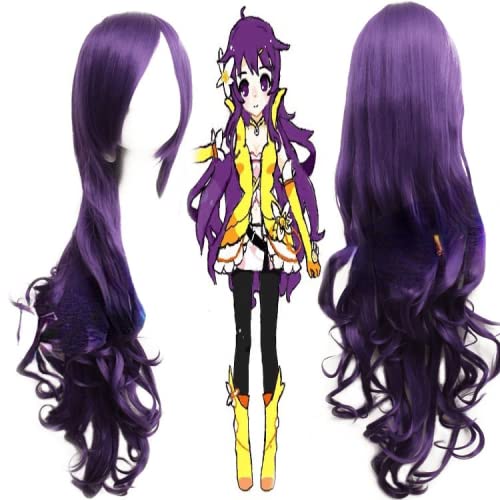 Wig for Halloween Fashion Christmas Party Dress Up Wig 1 Meter Universal Long Curly Hair 100Cm Long Curly Hair Everyday Harajuku Cute Girl 14 Colors Cos Wig Big Wave Curly Hair Color: Jf005-20