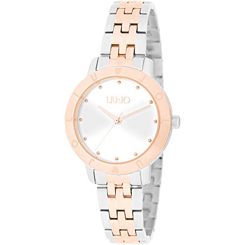 Liu Jo Luxury Damen-Armbanduhr Greta zweifarbig Rose Weiß