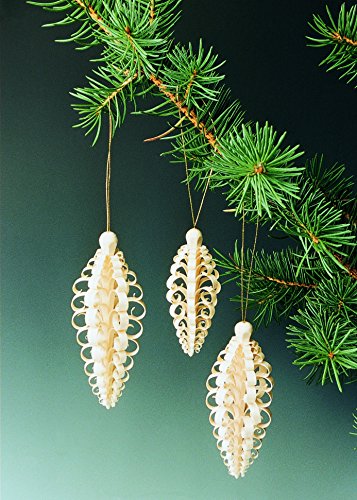 Rudolphs Schatzkiste Baumbehang 6 Spanzapfen Höhe ca 8 cm NEU Weihnachten Baumschmuck Holzschmuck Holz Seiffen Erzgebirge Strauchbehang Dekoration