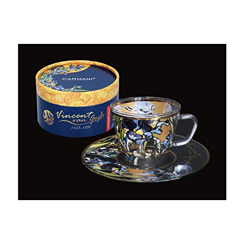 CARMANI - Einzigartiger Kaffee-Espresso, Ristretto-Becher mit "Irys" von Vincent Van Gogh