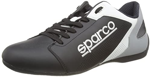 SPARCO 00126346NRBI Slippers SL-17 schwarz weiß Größe 46