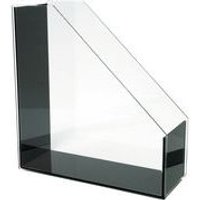 WEDO Stehsammler acryl exklusiv, DIN A4, glasklar/schwarz aus Acryl, im Geschenkkarton (60 1301)