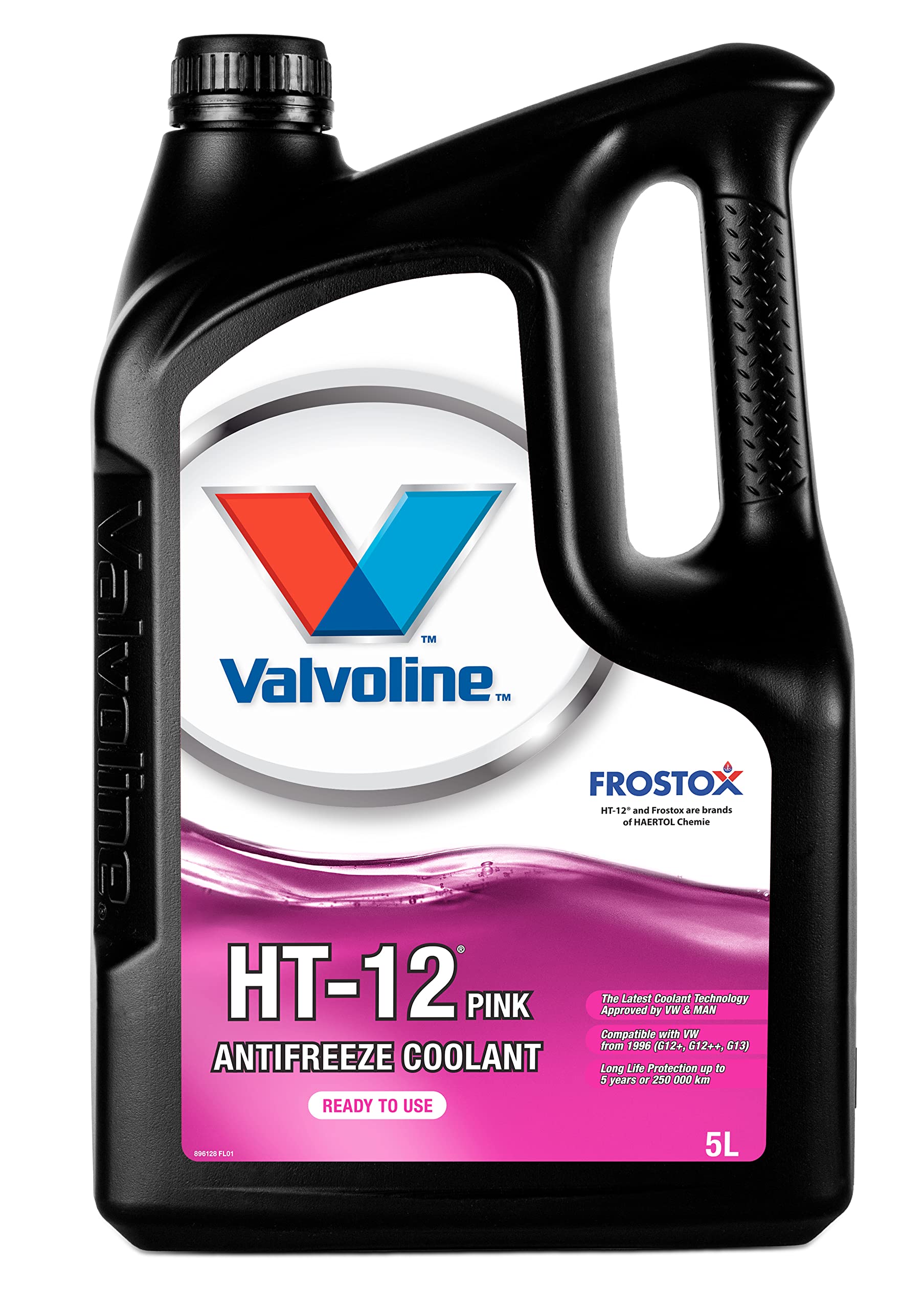 Valvoline Antifreeze Coolant HT-12 Pink Ready-to-Use, 5L