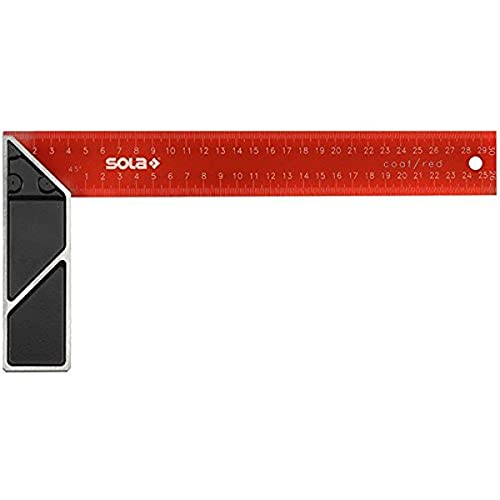 Sola 56014501 Schreinerwinkel "SRC 500" rot beschichtet in schwarz