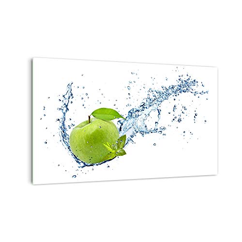DekoGlas Küchenrückwand 'Apfel und Minze' in div. Größen, Glas-Rückwand, Wandpaneele, Spritzschutz & Fliesenspiegel
