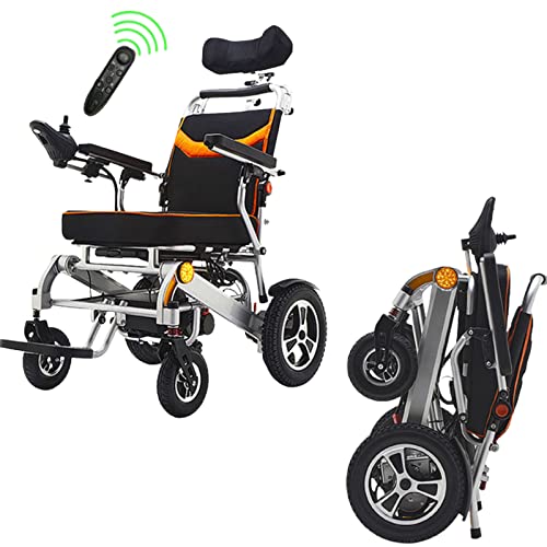 Elektrische Rollstühle, zusammenklappbar, leicht, mit Fernbedienung, 250 kg, für ältere Menschen (Dual Control 6A)