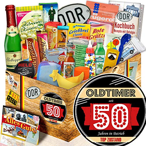 Oldtimer 50 / 24x Ostprodukte / Geschenke Frau 50igster Geburtstag