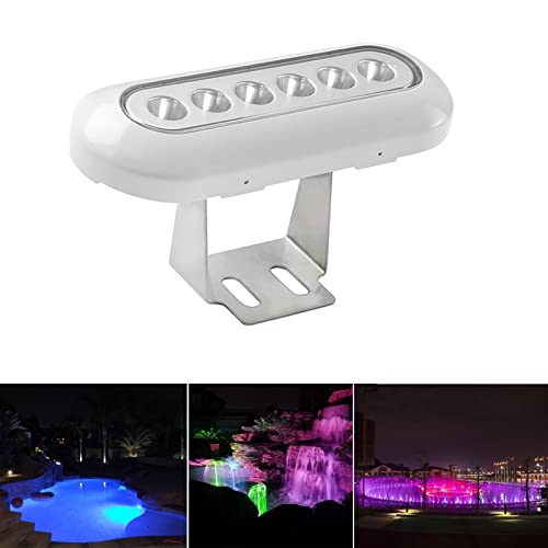 LED Unterwasserlicht 12V IP68 Teichbeleuchtung 380LM 6?18W Unterwasserleuchte Unterwasser Led Unterwasserbeleuchtung für Boote Aquarium Brunnen oder Teich RGB