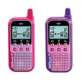VTech KidiTalkie pink – 4in1 Kinder-Walkie-Talkie mit LCD-Display, Spielen, Stimmverzerrer, Emojis und vielem mehr – Für Kinder von 4-12 Jahren