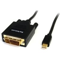 StarTech.com Mini DisplayPort auf DVI Kabel (Stecker/Stecker) - mDP zu DVI Adapter - 1920x1200 - DisplayPort-Kabel - Mini DisplayPort (M) - DVI-D (M) - 1,8m - Schwarz (MDP2DVIMM6)
