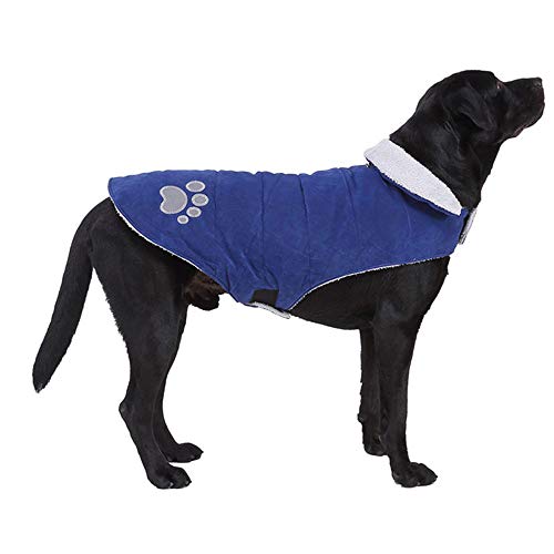 Oncpcare Wendbare Hundejacke, zweiseitig verwendbar, warm, für den Außenbereich, für den Winter, kalte Wetter, für kleine und mittelgroße Hunde