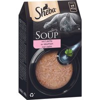 Sheba Portionsbeutel Multipack Soup mit Lachs 10 x 4 x 40g
