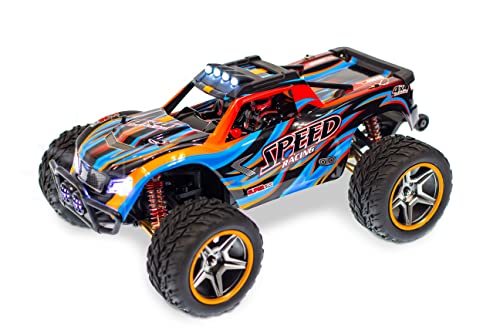 s-idee® 104009 RC Buggy 1:10 2,4 GHz 45 km/h ferngesteuert Monstertruck schnell proportional led WL XK 104009
