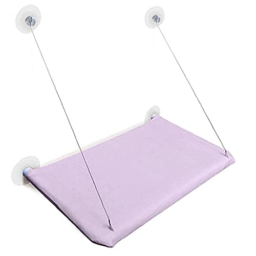 Cat Bed Cat Window Perch Window Seat Suction Cups Space Saving Cat Hammock Pet Resting Seat Safety Cat Shelves Purple