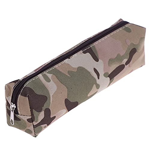 Camouflage-Federmäppchen – Canvas-Bleistifttasche im Militärstil für Jungen – 4 Farboptionen – Schulbedarf