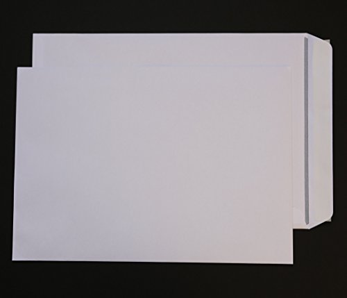 500 Stück Versandtaschen B4 ohne Fenster weiß Haftklebend 250x353 mm HK Briefumschläge Kuvert