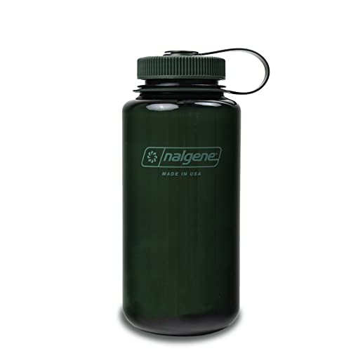 Nalgene Wasserflasche Monochrome Collection,BPA-freie Wasserflasche aus recycelten Materialien,wiederverwendbare Wasserflasche für Rucksackreisen, Wandern, Fitnessstudio,900 ml,Jade