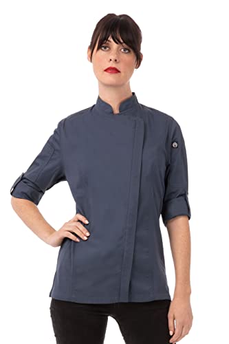 Chef Works Damen Bcwlz005blus Kochjacke Hartford, blau, Small