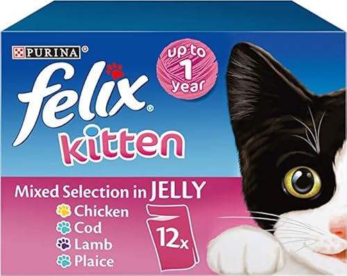 Felix Kitten Mixed Selection in Jelly 4 x 12 x 100 g Beutel