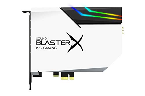CREATIVE Sound BlasterX AE-5 Plus Pure Edition PCI-e Gaming-Soundkarte der SABRE32-Ultraklasse, 32-Bit/384kHz sowie DAC mit Dolby Digital und DTS, Xamp-Kopfhörer-Doppelverstärker, 122dB Rauschabstand