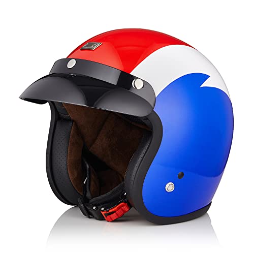 ORIGINE Offener Motorrad-Jethelm ECE-zugelassener Scooter-Helm mit Sonnenblende