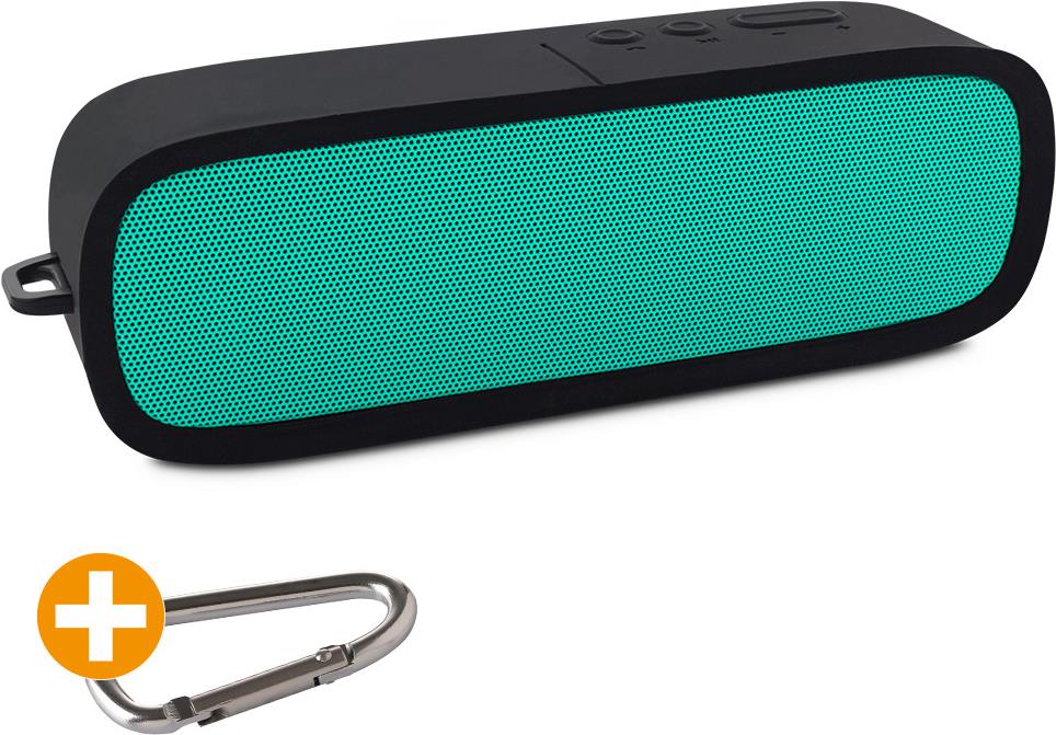 FANTEC Novi F20 Mobiler Bluetooth 4.1 Lautsprecher mit sattem Bass und eingebautem Mikrofon, türkis