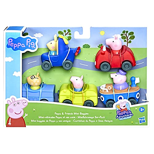 Peppa Pig Peppa's Adventures Peppa and Friends Mini Buggys Vorschulspielzeug, 5 Fahrzeuge, ab 3 Jahren, F25155L0