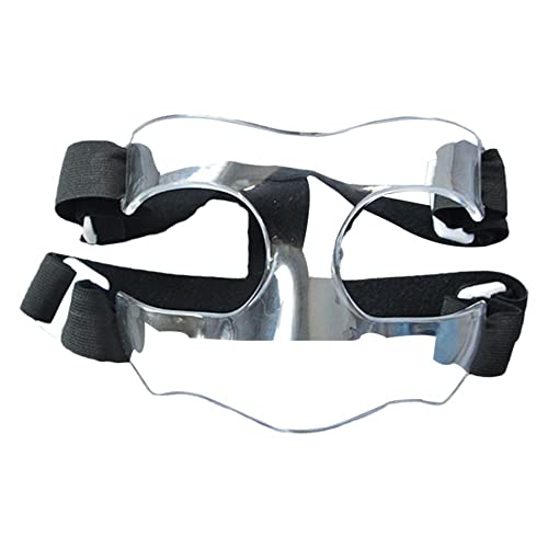 KITPIPI 1 x transparenter Nasenschutz, verstellbarer Sportgurt für Fußball, Basketball, Sport, Outdoor-Ausrüstung, Maske X6A4