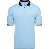 Murray Sporting Goods Short Sleeve Baseball und Softball Umpire Shirt - Sized für Brustschutz Hellblau Klein