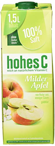 hohes C Milder Apfel - 100% Saft, 8er Pack (8 x 1.5 kg)