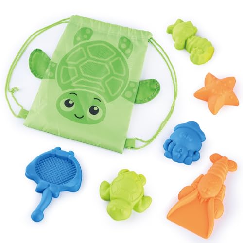 PlayGo Sandspielzeug mit Tasche, Strandspielzeug Set für Kinder/Beach Toys, Seaside Toys with Bag (Rosa)