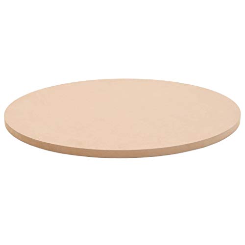 Tidyard Ersatzteil Tischplatte Rund MDF Ersatztischplatte Durchmesser 600 mm MDF-Tischplatten Beige für Esstische oder Couchtische