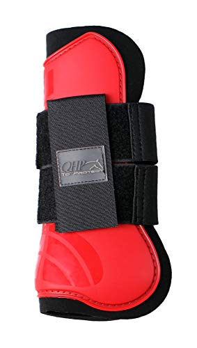 Equipride QHP Tendon Boots Pferde 14 tolle Farben Größe Sheland – Pony – Full (Pony, Bright Red)