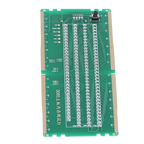 Omabeta DDR5-Desktop-Mainboard-Testkarte, Speichersteckplatz-Tester, Gute Übereinstimmung, einfaches Testen, langlebiges Standarddesign, LED-Licht für