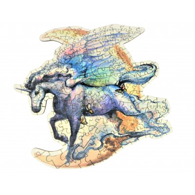 The Wild Puzzle Wooden Puzzle - The Flying Unicorn 195 Teile Puzzle The-Wild-Puzzle-759856