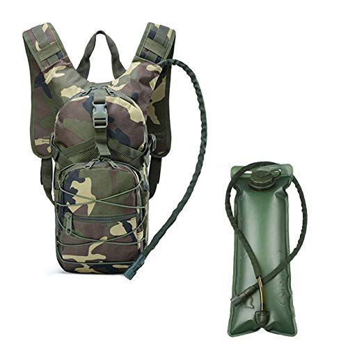 BEDSETS Ultraleicht Trinkrucksack, 3L Laufrucksack, Rucksack mit Trinksystem für Trailrunning Jogging Marathon Wandern (Jungle Camouflage)