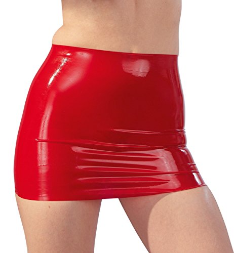 The Latex Collection 29000333061 Sexy Lingerie Kleidung Mini Rock Latex rot