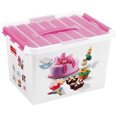 Sunware Q-Line Fun-Baking Box mit Einsatz mit Einlage 24 Cupcakes, One Size