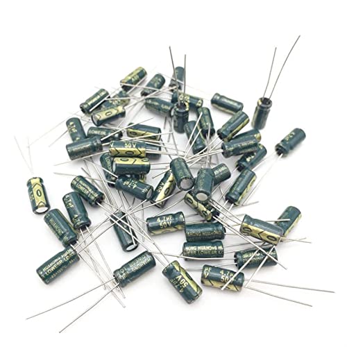 Kondensatoren, 50 Stück/Lot, 4,7 UF, 50 V, 105 C, 5 x 11 mm, Aluminium-Elektrolytkondensator, 50 V, 4,7 UF, radialer Anschluss, 50 Stück Passive Components