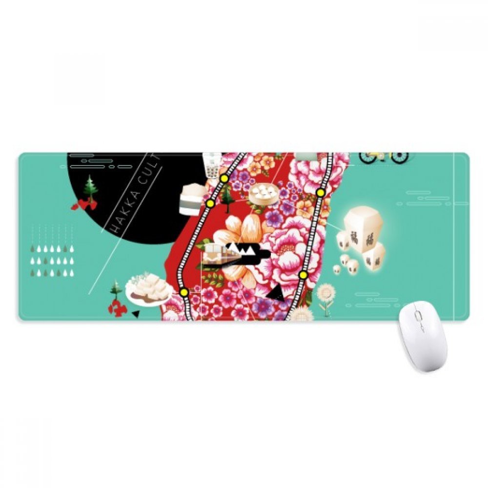 beatChong Traditonal Taiwan Impression Griffige Mousepad Große Erweiterte Spiel Büro titched Kanten Computer-Mat Geschenk