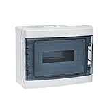 IDE ECOLOGY - Box IP65 Oberfläche 1 x 12-ABS grau transparent