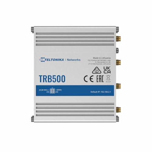 Teltonika TRB500 - Edelstahl - Aluminium - DIN-Schienen-/Wandmontage - LAN - Leistung - Signalstärke - Status - IP30 - Extern (TRB500)