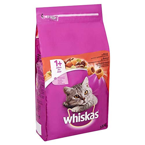 whiskas Trockenfutter mit Füllung für Katzen (3x3,8kg)