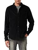 Urban Classics Herren Corduroy Shirt Hemd, Black, 5XL Große Größen