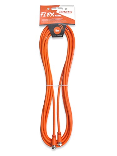 SELFSAT Ultra Flexibles Koax-Kabel mit 2 x F-Stecker - 20 m