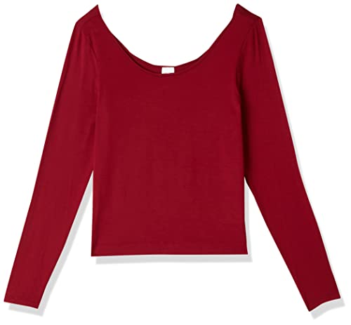 Calvin Klein Damen L/S Crew Neck Hemd, RED Carpet, XL